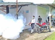 Lanal Simeulue Laksanakan Fogging Untuk Cegah Penyebaran DBD
