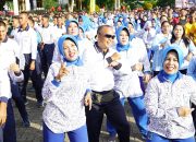 Prajurit Kodaeral IX Ambon Meriahkan Olahraga Bersama Songsong HUT Ke-80 TNI Tahun 2025