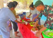 Wujudkan Generasi Muda Yang Sehat, Pos Baen Dukung Program PMT di Desa Nainaban