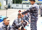 Komandan Lanal Bandung Pimpin Upacara Kenaikan Pangkat Perwira, Bintara, dan Tamtama Lanal Bandung