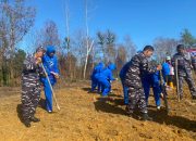 Lanal Bintan Laksanakan Program Ketahanan Pangan Dengan Menanam Bibit Sorgum