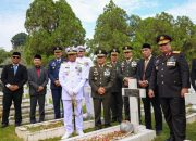 TNI Prima-TNI Rakyat-Indonesia Maju, TNI di Maluku Gelar Upacara Ziarah Nasional di Taman Makam Pahlawan Kapahaha Songsong HUT Ke-80 TNI