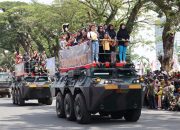 Kodaeral I Ikuti Upacara Puncak Peringatan HUT Ke-80 TNI Tahu 2025 Wilayah Provinsi Sumatera Utara