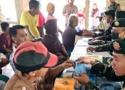 Satgas Pamtas RI-MLY Yonarhanud 1 Kostrad Gelar Bakti TNI di Wilayah Perbatasan, Wujud Kepedulian di Hari HUT ke-80 TNI