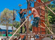 Semangat HUT Ke-80 TNI, Pos Wini Adakan Karya Bakti di Perbatasan RI-RDTL Sektor Barat