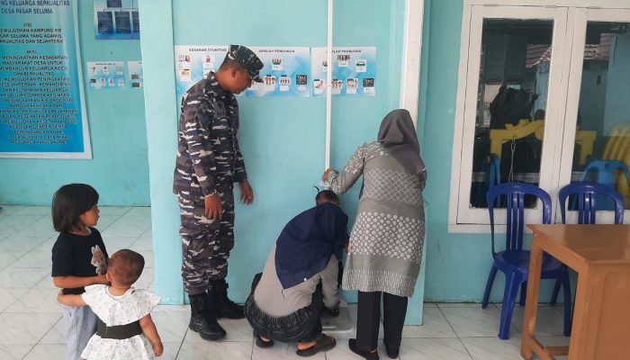 Babinpotmar Posal Seluma Lanal Bengkulu Monitoring Kegiatan Posyandu